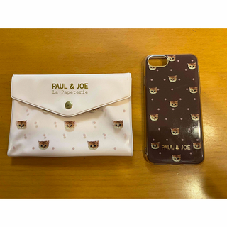 ポールアンドジョー(PAUL & JOE)のPAUL& JOE iPhone SEケースとマスクケースセット(iPhoneケース)