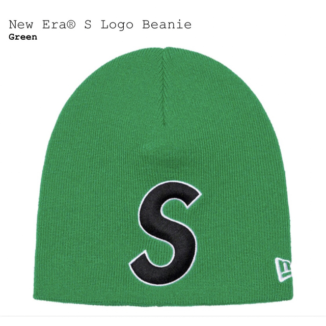 Supreme(シュプリーム)のシュプリーム　New Era S Logo Beanie　グリーン メンズの帽子(ニット帽/ビーニー)の商品写真