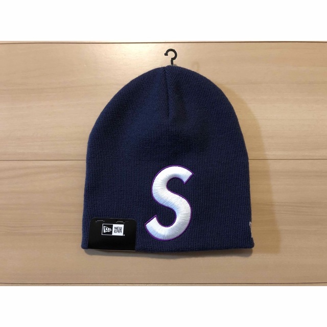 シュプリーム　New Era S Logo Beanie　ライトネイビー | フリマアプリ ラクマ