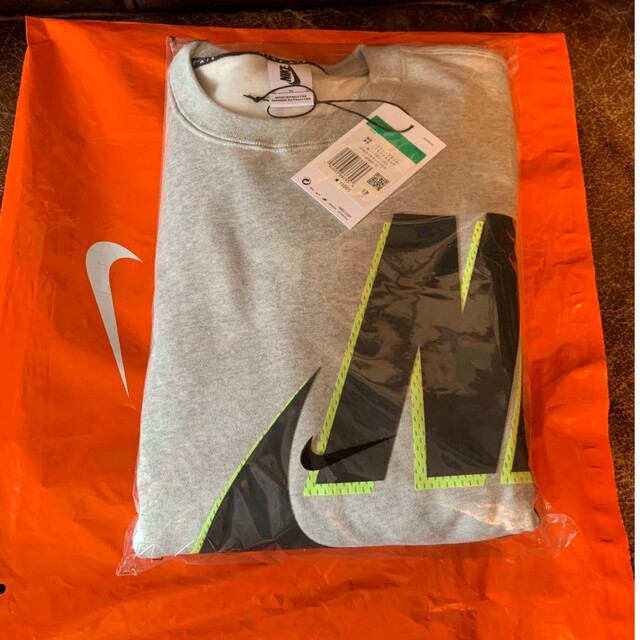 NIKE キムジョーンズ フリースクルーネック スウェット グレーヘザー XL