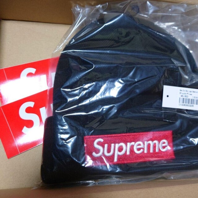 Supreme New Era Box Logo Beanie Black