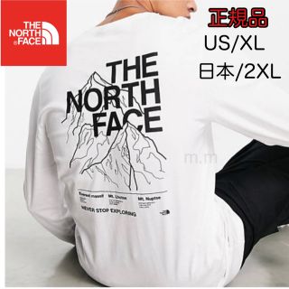 ザノースフェイス(THE NORTH FACE)のノースフェイス ロンT Ｔシャツ メンズ 長袖 トップス コットン 2XL 白(Tシャツ/カットソー(七分/長袖))