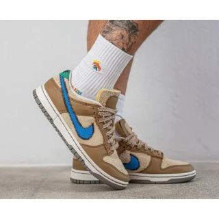 ナイキ(NIKE)の【美品】NIKE ダンク ロー "ダーク ドリフトウッド/フォトブルーラタン(スニーカー)