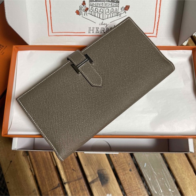 日本限定モデル】 Hermes 極美品 エルメス エトゥープ ベアン スフレ