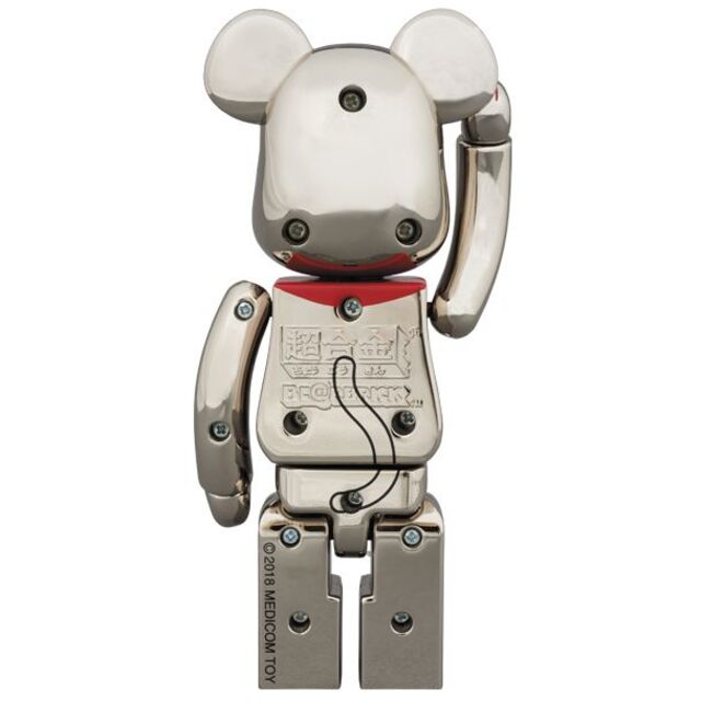 BE@RBRICK(ベアブリック)の【４体セット】超合金 BE@RBRICK 招き猫 銀メッキ弐 ベアブリック エンタメ/ホビーのフィギュア(その他)の商品写真