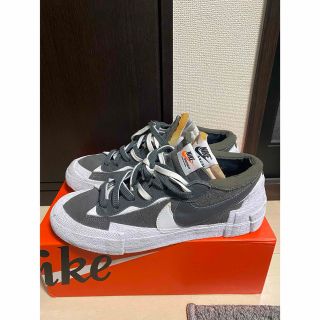 ナイキ(NIKE)のSACAI × NIKE BLAZER LOW "IRON GREY"(スニーカー)