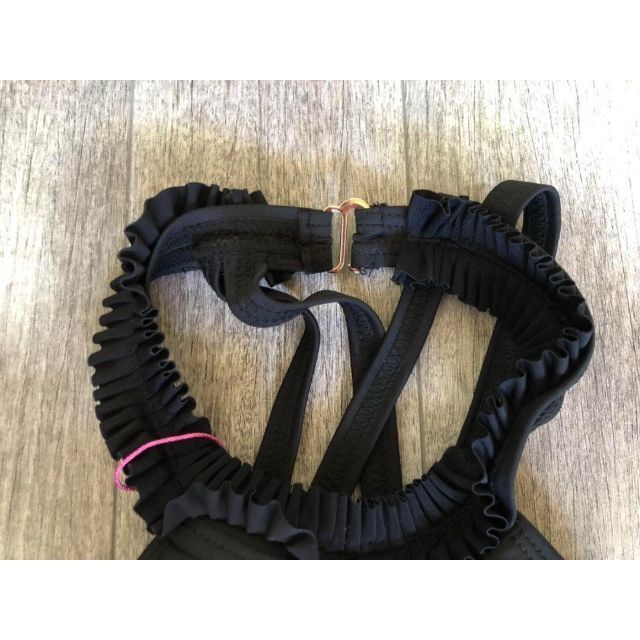 ✨大人気✨ 新品 ダブルストラップ フリルホルターネック タンキニ L 黒の通販 by Kumi's shop|ラクマ