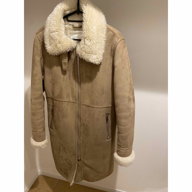 【即購入ok・美品】 ZARA ザラ ムートン ロング コート ベージュ