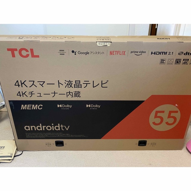 即日発送】 TCL 55インチ 4Kチューナー内蔵 液晶スマートテレビ 55P615