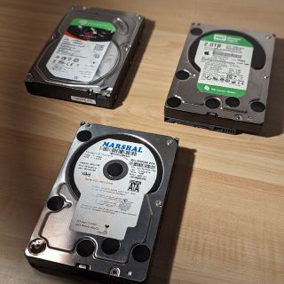 HDD 2TB 2000GB 3.5インチ WD 動作未確認　ジャンク(PCパーツ)