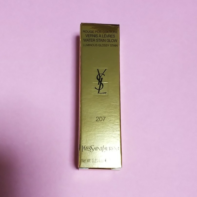 Yves Saint Laurent(イヴサンローラン)の【新品未開封】イヴサンローラン ルージュ ウォーターグロウ 207 コスメ/美容のベースメイク/化粧品(口紅)の商品写真