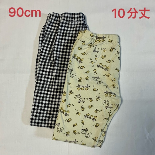 UNIQLO(ユニクロ)のUNIQLO レギンス 10分丈 90cm 2枚セット キッズ/ベビー/マタニティのキッズ服男の子用(90cm~)(パンツ/スパッツ)の商品写真