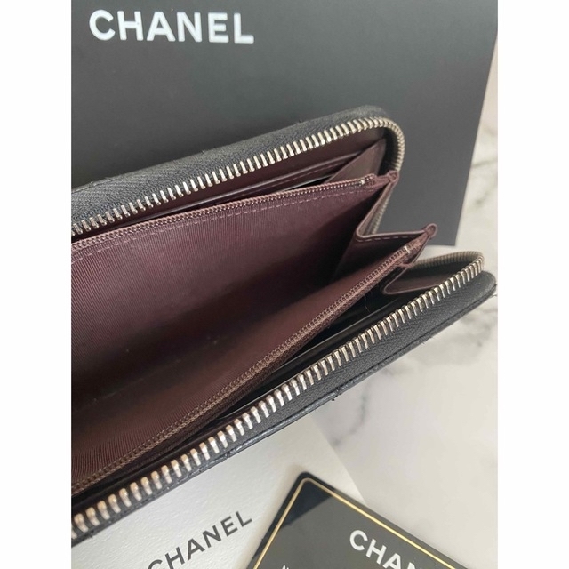 CHANEL(シャネル)の【美品☆付属品完備】CHANEL 長財布 キャビアスキン マトラッセ レディースのファッション小物(財布)の商品写真