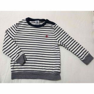 プチバトー(PETIT BATEAU)のプチバトー　マリニエール　長袖Ｔシャツ24m 86㎝　着用1回(シャツ/カットソー)