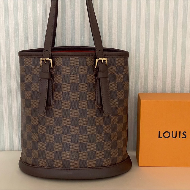 LOUIS VUITTON(ルイヴィトン)のLOUIS VUITTON ルイヴィトン マレ ダミエ エベヌ ショルダー レディースのバッグ(トートバッグ)の商品写真