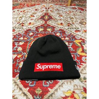 シュプリーム(Supreme)の22fw Supreme New Era Box Logo Beanieブラック(ニット帽/ビーニー)