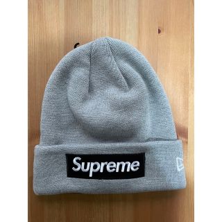 シュプリーム(Supreme)の22fw Supreme New Era Box Logo Beanie グレー(ニット帽/ビーニー)