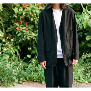 COMOLI コットンサテン ハンティング ジャケット size1 black