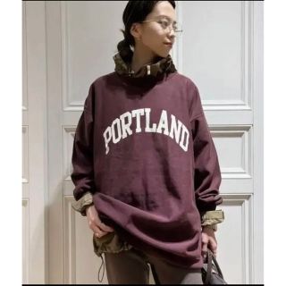 ドゥーズィエムクラス(DEUXIEME CLASSE)のドゥーズィエムクラス　PORTLAND スウェット ボルドー(トレーナー/スウェット)