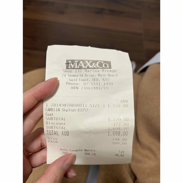 Max Mara(マックスマーラ)のマックスマーラ　リバーシブルコート レディースのジャケット/アウター(スプリングコート)の商品写真