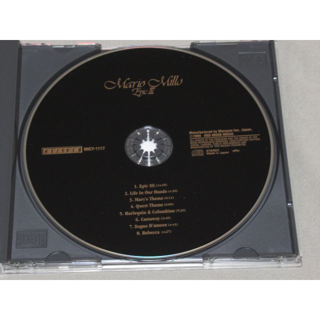 CD マリオ・ミーロ エピック Ⅲ 帯付 MARIO MILLO EPIC Ⅲ エンタメ/ホビーのCD(ポップス/ロック(洋楽))の商品写真