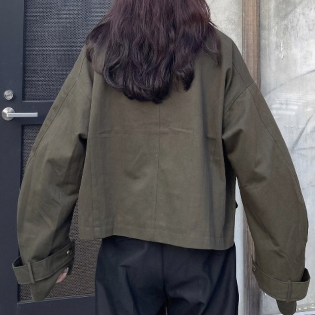ジャケット/アウターcropped pocket bomber jacket