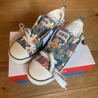 コンバース(CONVERSE)のa.v.v converse コンバース　21㎝　オールスター　花柄　トロピカル(スニーカー)