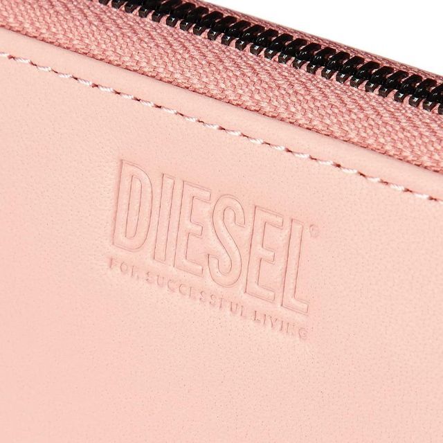 DIESEL(ディーゼル)の(ディーゼル) DIESEL レザー ジップ付き 長財布 レディースのファッション小物(財布)の商品写真