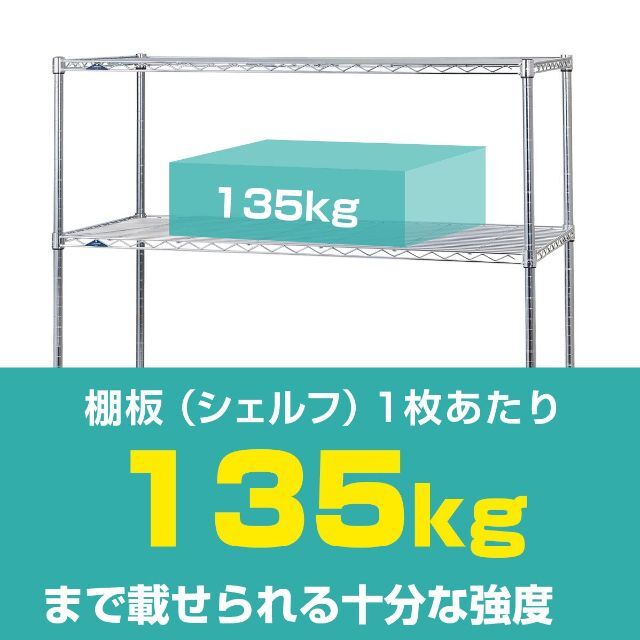 【色: 追加棚板(1枚)】ドウシシャルミナス ポール径25mm用パーツ 追加棚 3