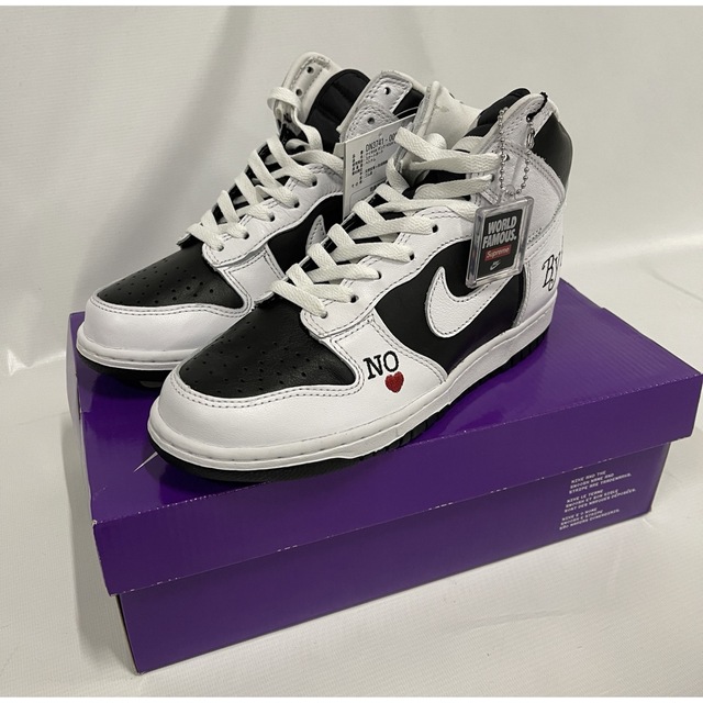 Supreme(シュプリーム)の【激レア】Supreme × Nike SB Dunk High エラー品 メンズの靴/シューズ(スニーカー)の商品写真