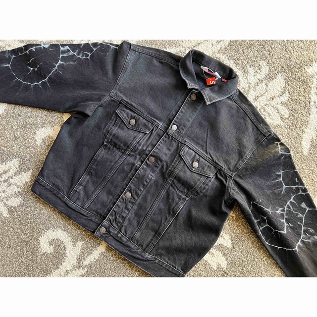 4年保証』 Supreme - Supreme Shibori Denim Trucker Jacket Gジャン+