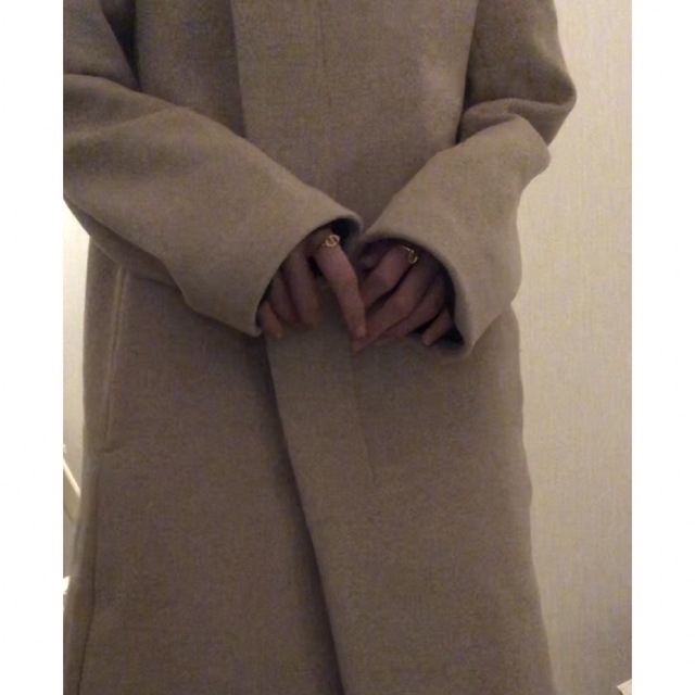 ZARA(ザラ)のZARA cream color coat レディースのジャケット/アウター(ピーコート)の商品写真