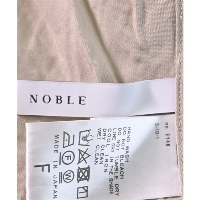 Noble(ノーブル)のNOBLE ノーブル ワンピース F ベージュ 【古着】【中古】 レディースのワンピース(ひざ丈ワンピース)の商品写真
