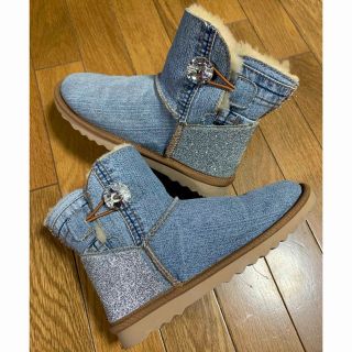 UGG ムートンブーツ US5 新品未使用 デニム denim