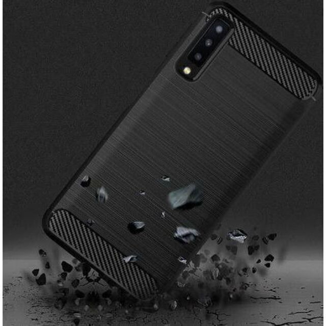 ギャラクシーA7　　GALAXY A7 ソフト ケース　ブラック スマホ/家電/カメラのスマホアクセサリー(Androidケース)の商品写真