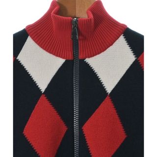 MONCLER モンクレール ニット・セーター S 紺x赤x白(アーガイル)