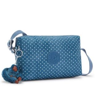 キプリング(kipling)の新品✨タグ付き♪未使用❣️春夏にもぴったり‼️　爽やかなドット柄　大特価！(ショルダーバッグ)