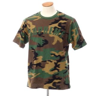 シュプリーム(Supreme)の【中古】シュプリーム Supreme 2021年秋冬 Intarsia Camo S/S Top コットン 半袖 クルーネック Ｔシャツ【サイズM】【メンズ】(Tシャツ/カットソー(半袖/袖なし))