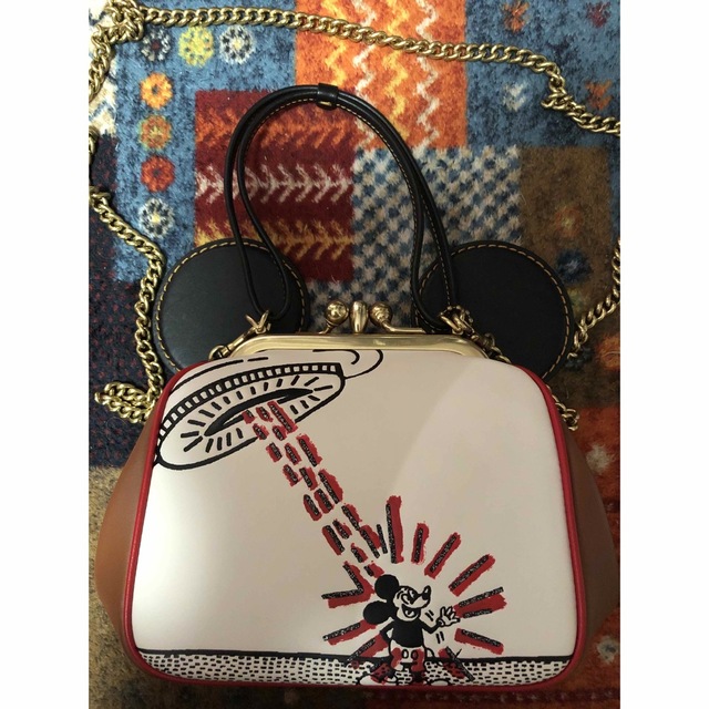 レア☆COACH×キースヘリング ミッキー キスロック ショルダーバッグ