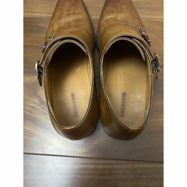 MAGNANNI マグナーニ ダブル モンクストラップ ウイングチップ9 1/2