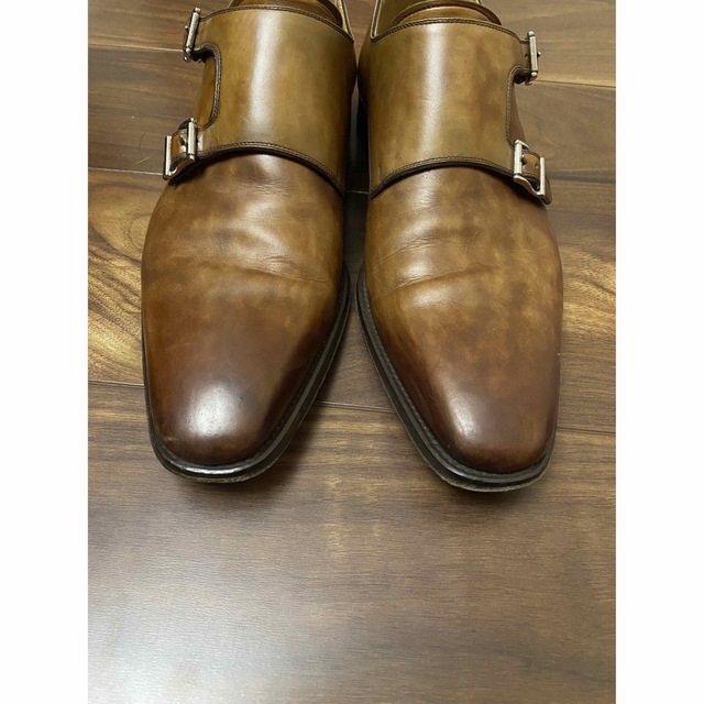 MAGNANNI マグナーニ ダブル モンクストラップ ウイングチップ9 1/2