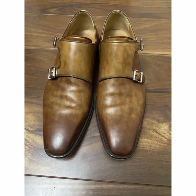 MAGNANNI マグナーニ ダブル モンクストラップ ウイングチップ9 1/2