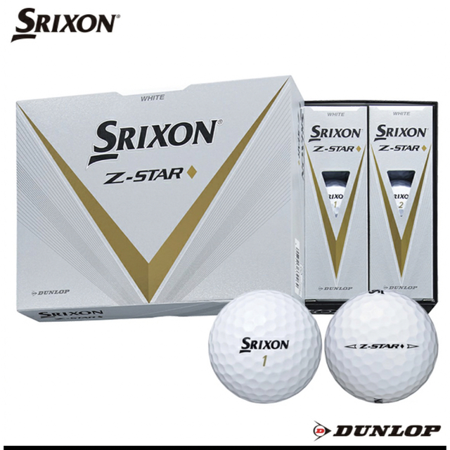 Srixon(スリクソン)の【新品未使用】スリクソン Z-STAR ダイヤモンド 2023モデル ホワイト スポーツ/アウトドアのゴルフ(その他)の商品写真