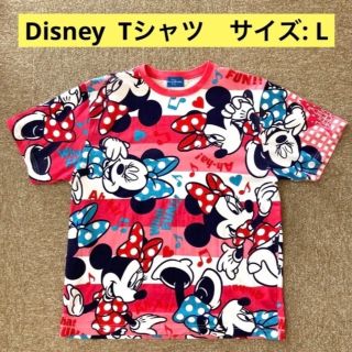 ディズニー(Disney)のディズニーランド　ミニー　Tシャツ　半袖　サイズL ピンク(Tシャツ(半袖/袖なし))
