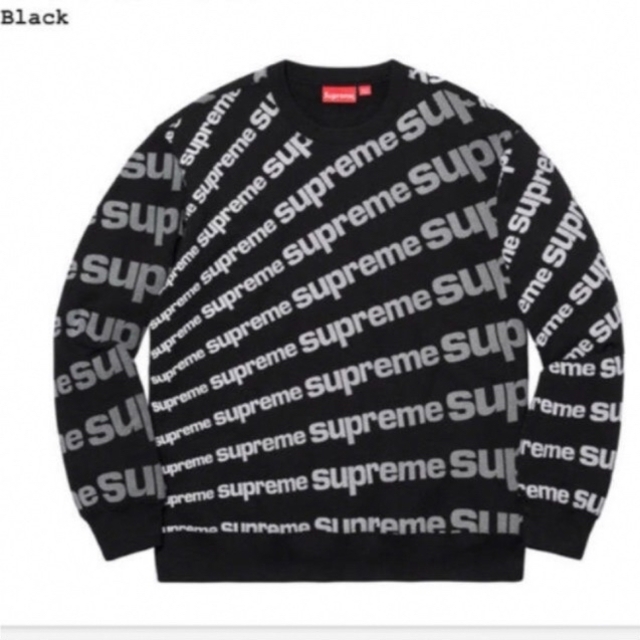 Supreme - 新品L Supreme Radial Crewneck ブラック 黒の通販 by yassu-'s shop