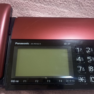 パナソニック おたっくす デジタルコードレスFAX KX-PD102D-R