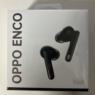 オッポ(OPPO)の【新品未開封】OPPO Enco Free2 ワイヤレスイヤホン ブラック(ヘッドフォン/イヤフォン)