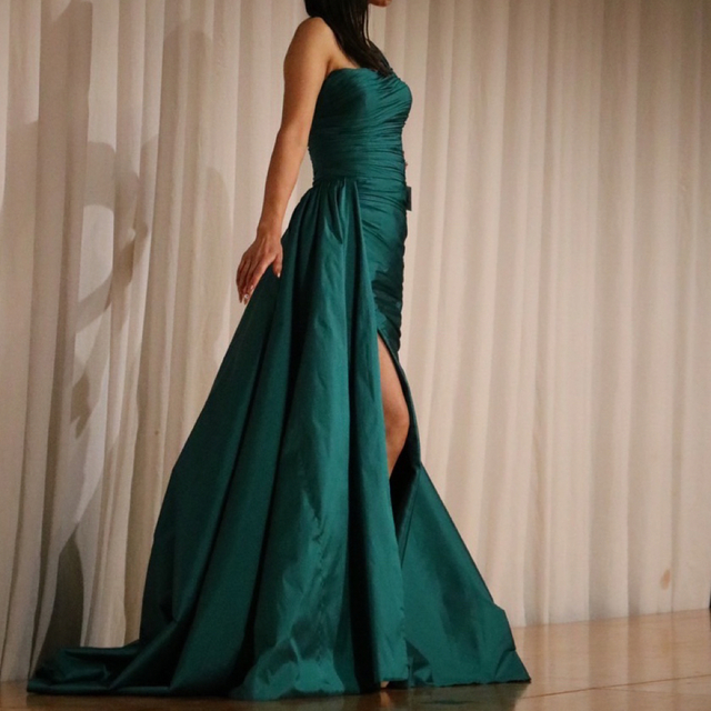 海外ドレス コンテストドレス カラーロングドレス - ロングドレス