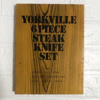 YORKVILLE 6PIECE STEAK KNIFE SET ナイフセット(カトラリー/箸)