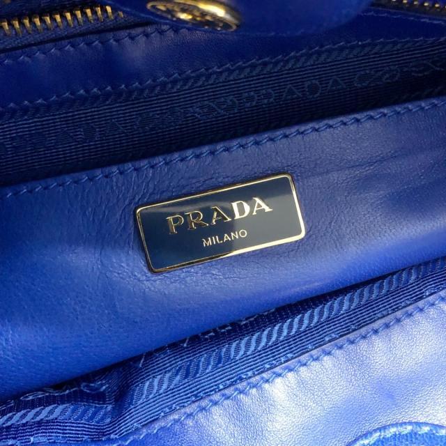 プラダ トートバッグ美品  - BR4205 ブルー